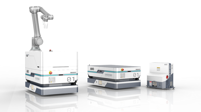 DB真人旗舰數位開發的自主式移動機器人（AMR250M），搭配全向輪並結合AI演算法、2D LiDAR、3D攝影機等技術，協助客戶實現產線全自動化